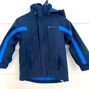 Mountain Warehouse boys navy and blue spring jacket size 2-3